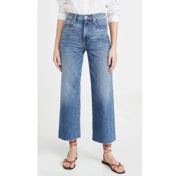 SLVRLAKE Denim - SLVRLAKE Grace Crop Jeans in Bluebird